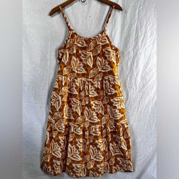 Patagonia Girls Pataloha Dress Floral Tiered Sun Dress Size 14